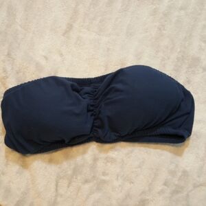 Navy blue strapless bra bandeau